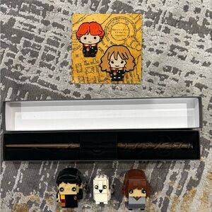Hermione Granger Magic Wand in Box (Harry Potter) with Iron On Patch and Legos